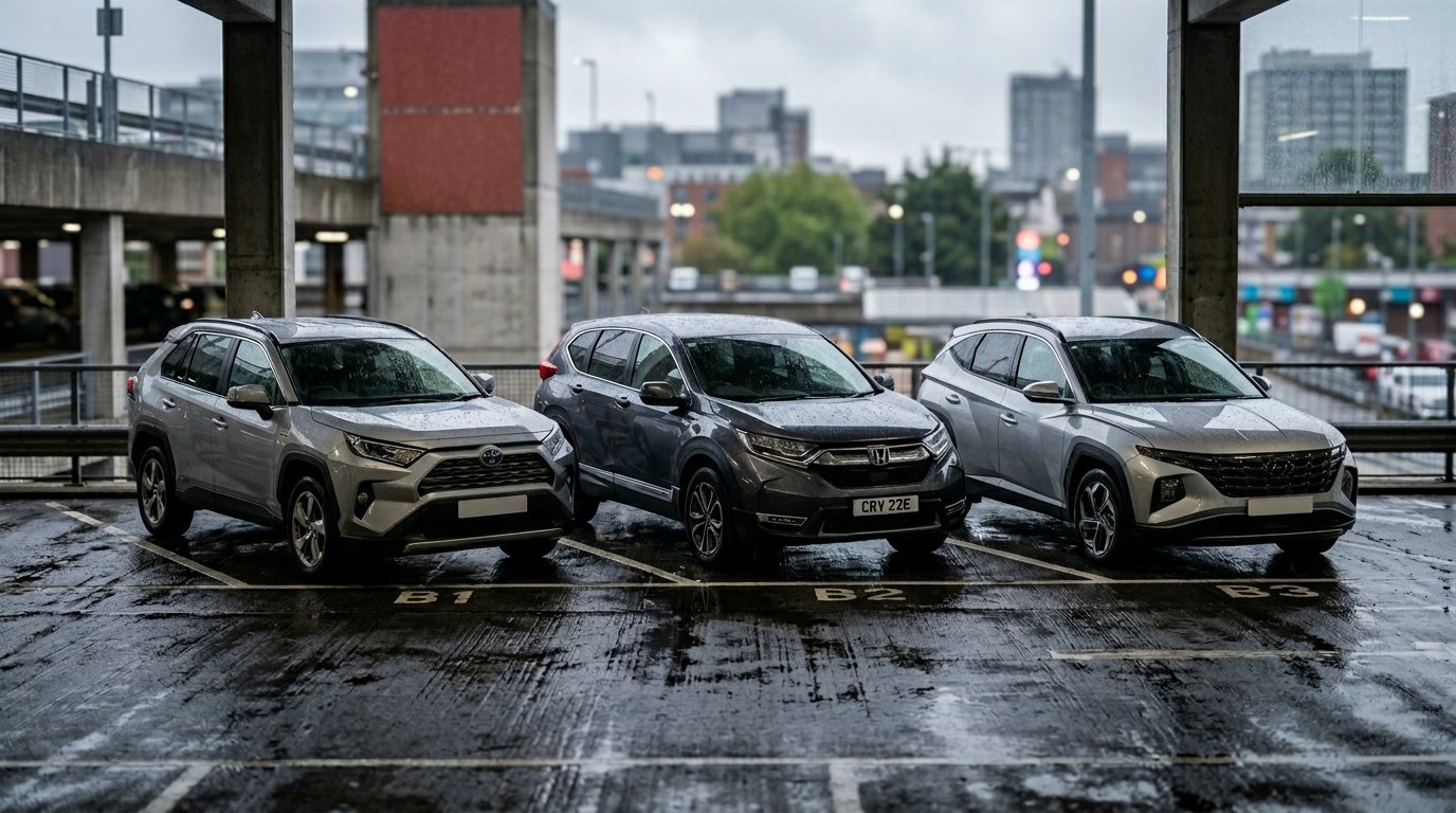 2026 Toyota RAV4 Hybrid Honda CR-V Hyundai Tucson side by side comparison
